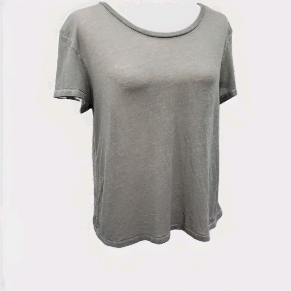 Abercrombie & Fitch Burnout T-Shirt Size M Gray Grunge See Through Threadbare